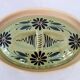 Large enameled ceramic terrine dish, vintage Alsace