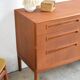 Danish teak sideboard * Sliding doors * 183 cm