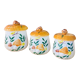 Ensemble 3 pots champignons en céramique