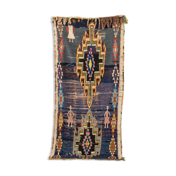 Vintage azilal, berber rug, 97 x 223