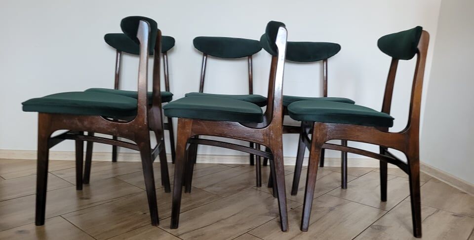 Ensemble de 6 chaises conçues par T. Halas vintage 60
