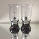 Wedgwood crystal set of 2 irish coffee glasses in smoke grey