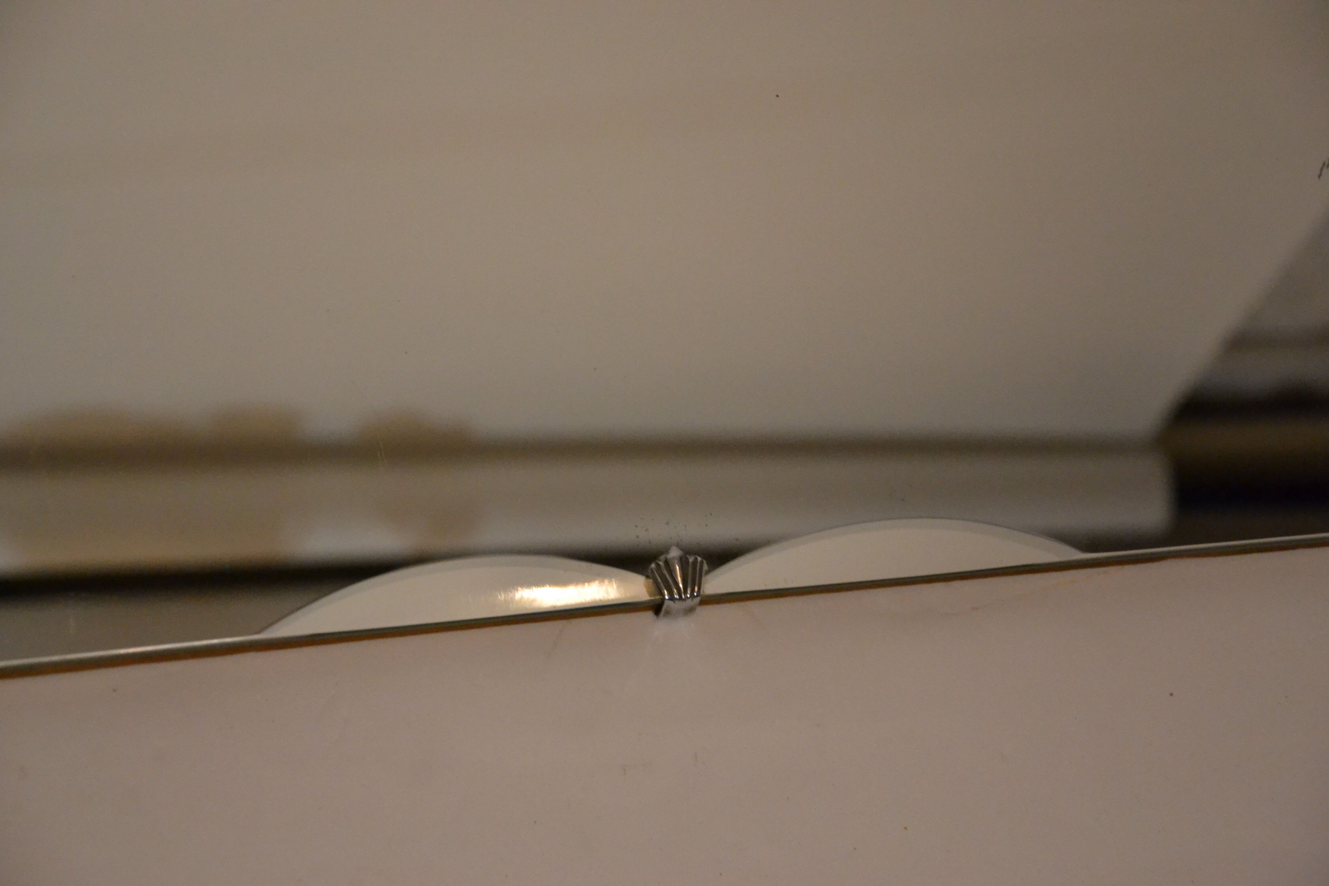 Beveled mirror 50s 66 x 38 cm