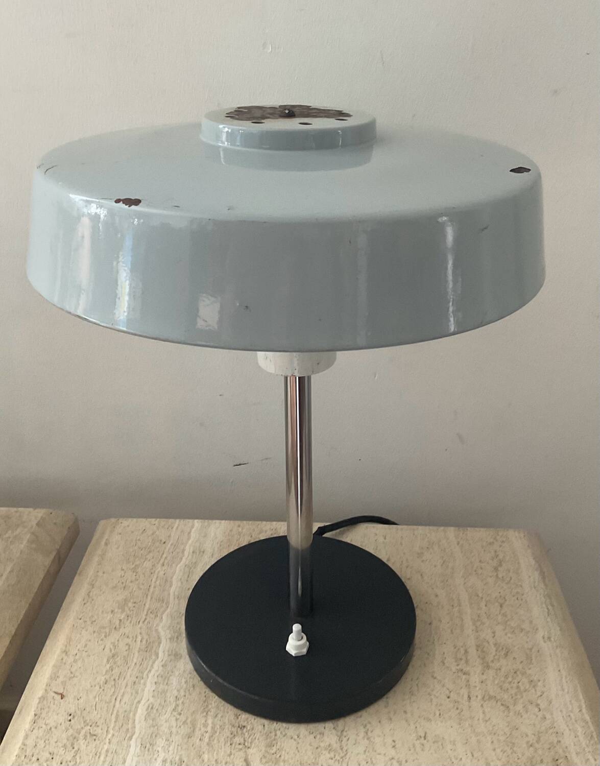 Vintage lamp from the 50s in sheet metal