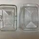 Butter dish with geometric pattern lid