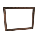 Frame rectangle mordoré wood foliage moulds