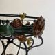 Art Nouveau wrought iron flower support
