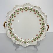 Plat à Gâteau et Assiettes à dessert Limoges | Rubans, Nœuds et Roses