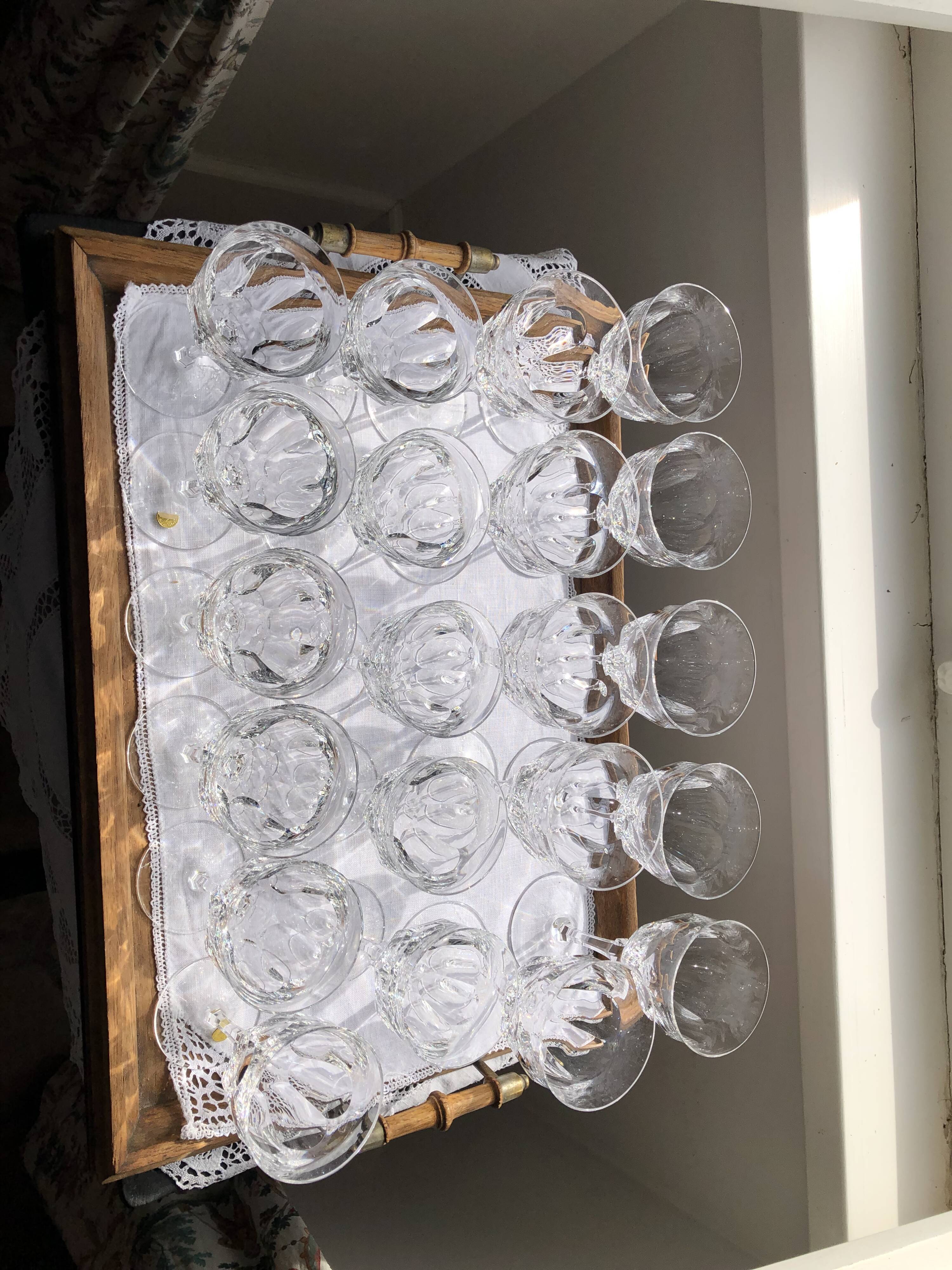 Service of crystal glasses from Wien brand Josephinehütte