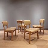 Set of 4 vintage Danish design dining chairs