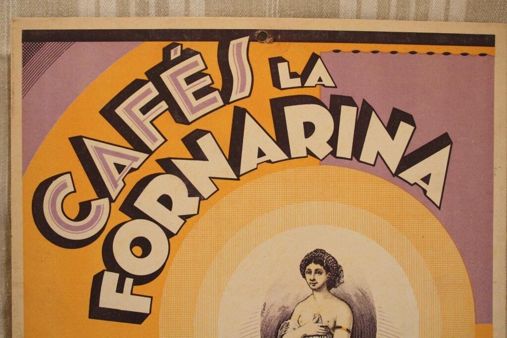 Advertising card Cafés La Fornarina Salon de Provence
