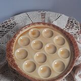 6 dishes/plates with snails, Gien factory