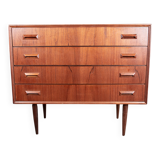 Danish teak chest of drawers, 4 drawers, by Borge Mogensen, Søborg Mobelfabrik.