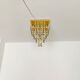 Chandelier en verre Flush par Ernest Palme
