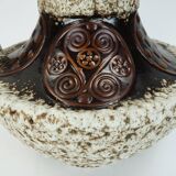 large FLOOR VASE 1970s fat lava glaze ornamental decor model 100