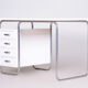 White Bauhaus desk made in 1930s Czechia by Robert Slezak