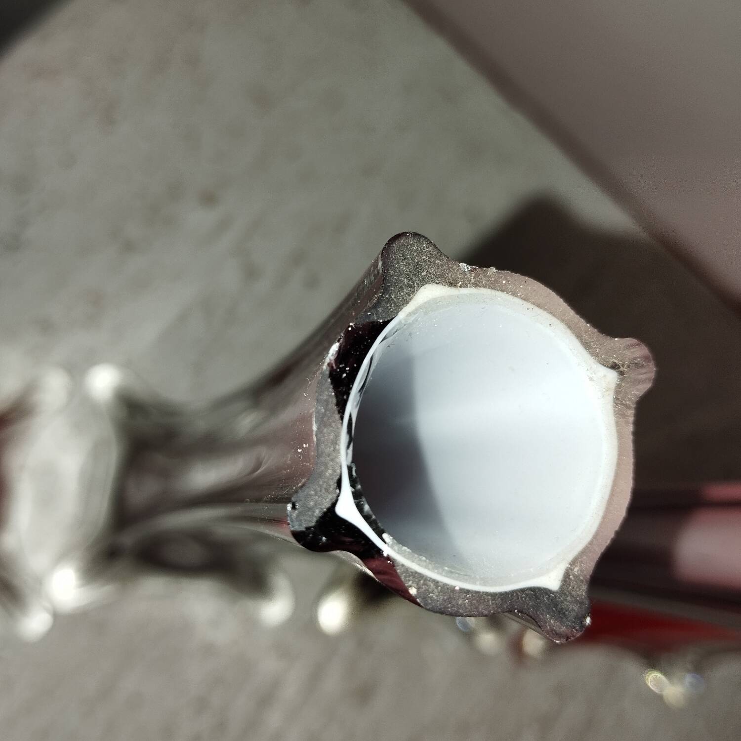 Series of 4 vintage 50s blown glass vases