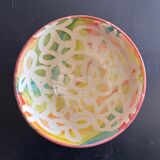 Signed bowl painted with stencil