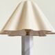 Vintage marble table lamp with linen shade