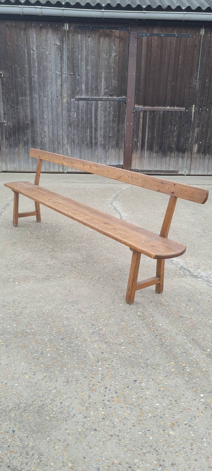 Solid wood church pew 1960