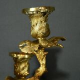 Bronze Candelabra, after J-A. Meissonnier, Rococo style, Napoleonic era