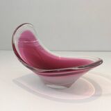 Freeform colored crystal bowl