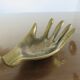 Years 70 hand-shaped ashtray brass