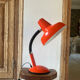 Vintage orange metal lamp