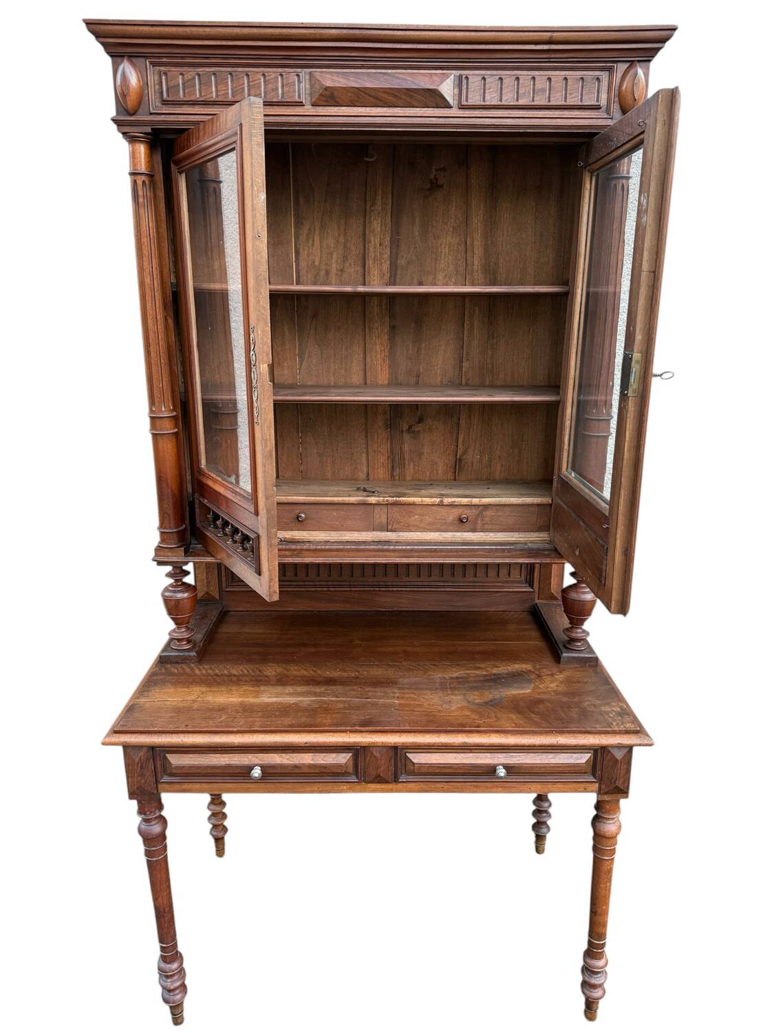Bureau bibliothèque de Notaire Napoléon III 1880