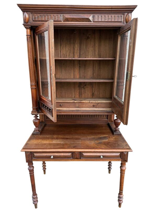 Bureau bibliothèque de Notaire Napoléon III 1880