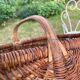 Large wicker basket with metal wire 58X36cm