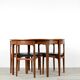 Midcentury Extending Round Teak Table and Chairs by Nathan. Vintage Modern / Danish Style / Retro.