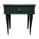 Vintage blue bedside table, 50/60s