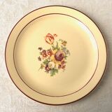 Set of 12 flat plates of Salins earthenware