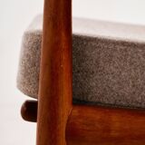 Restored teak armchair by Arne Vodder for Glostrup Møbelfabrik