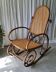 Antique caned rocking chair