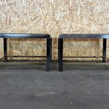 Table basse chrome & laiton table d’appoint space age