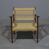 Fauteuil PJ112 par Ole Wanscher pour P. Jeppesen Mobelfabrik