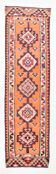 Tapis Kilim décoratif orange doux 3x10, 84x304Cm
