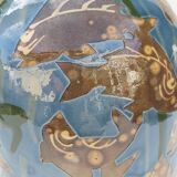 Vase Emile Simonod Savoie fish decorations