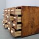 1940s Czechoslovak industrial bank drawer cabinet