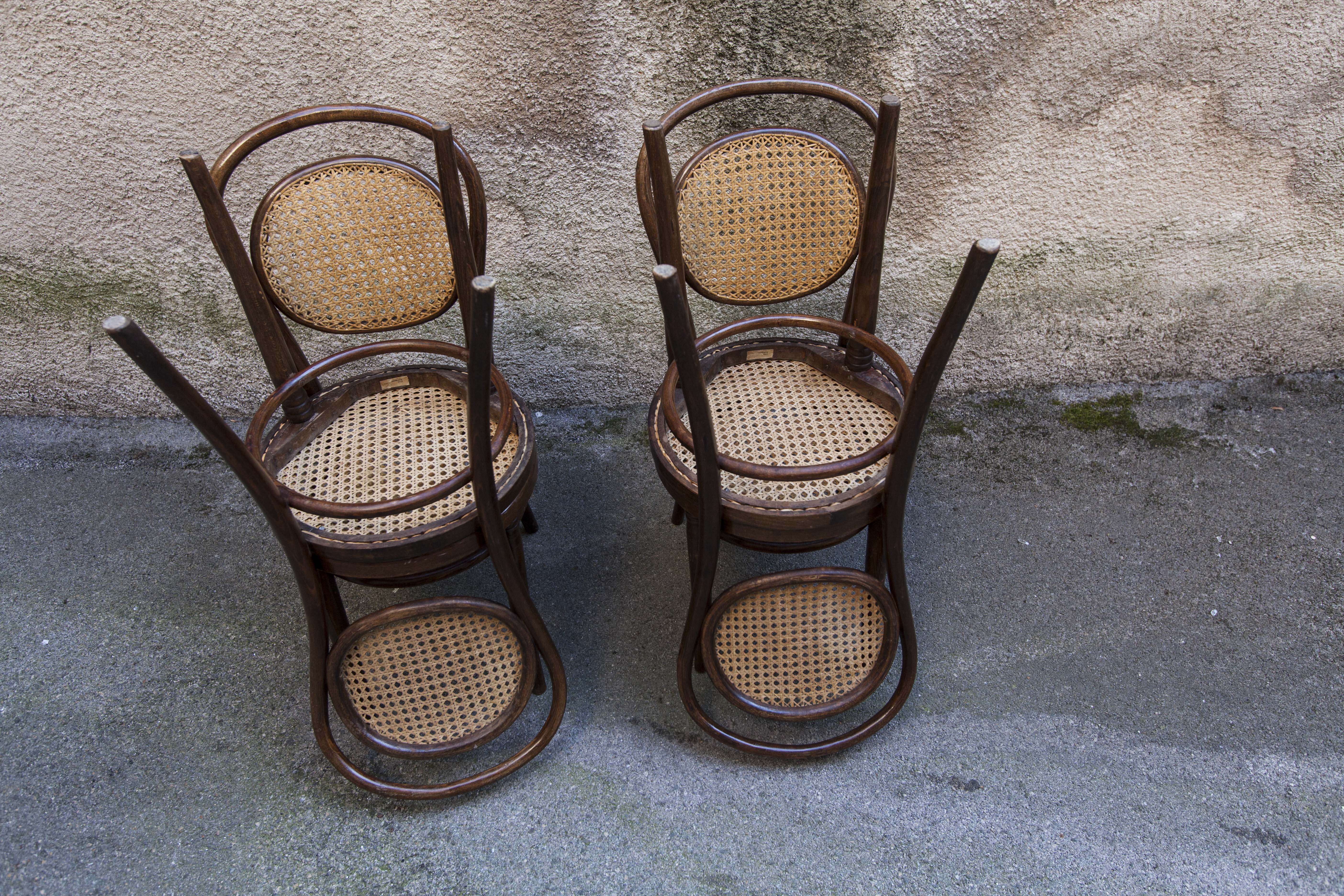 4 chairs Thonet n ° 11 MPA Radomsko