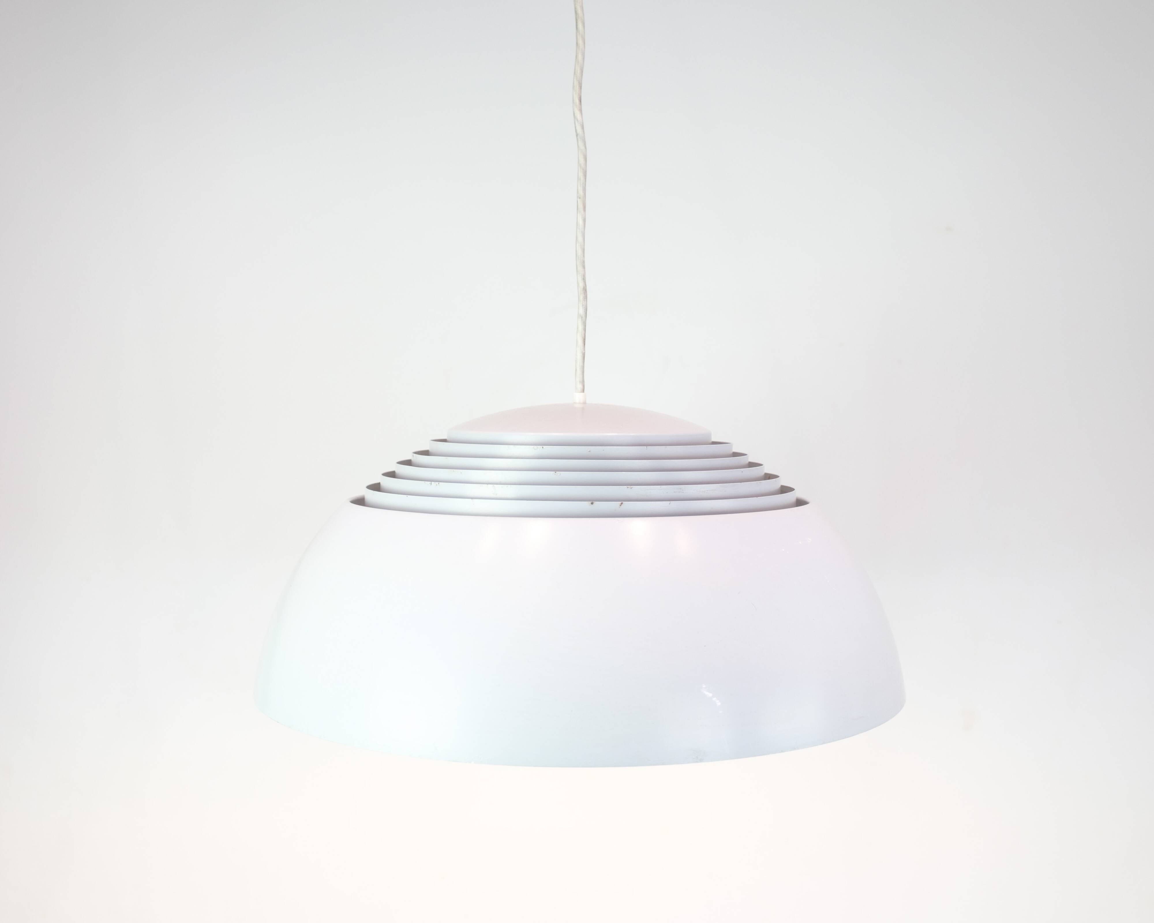 AJ Royal pendant - ceiling lamp - aluminium & steel - grey - Arne Jacobsen - Louis Poulsen - 1960s