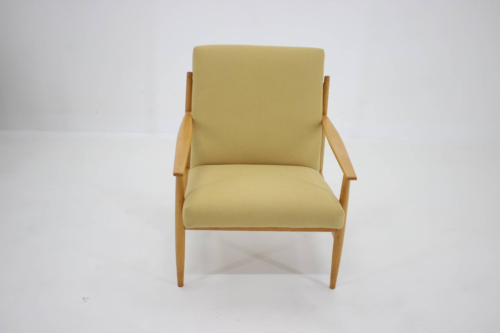 1960s Beech Armchair, Czechoslovakia