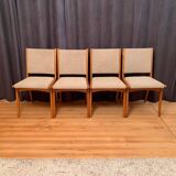 Ensemble de quatre chaises Cane Back conçues par Jens Risom, JO Carlssons, Suède, années 1950