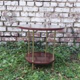 Formica and brass coffee table