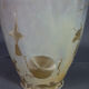Designer vase ceramic glazed and iridescent vintage 80s