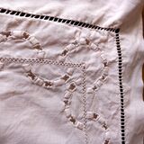 Duo of embroidered pillowcases