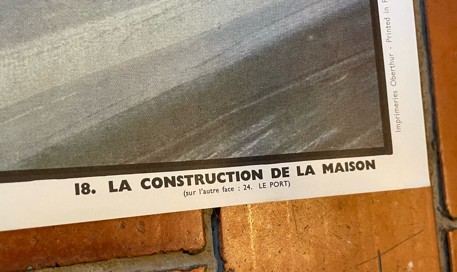 Ogé Hachette poster "the port and the construction of the house"