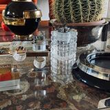 Clear Lucite table lighter, Italy 1970s